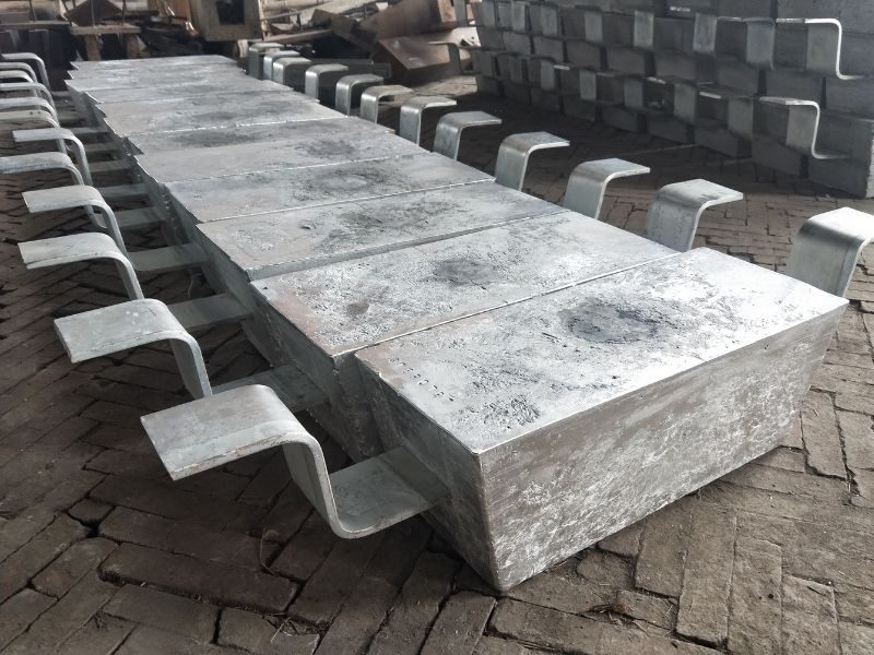 Boat and ship sacrificial anodes for hull, shaft and rudder protection