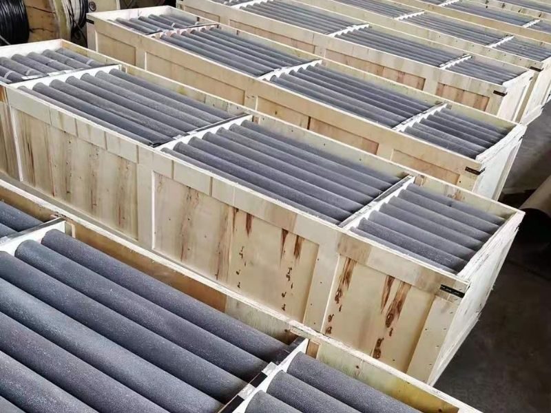 Hollow tubular high-silicon cast iron anode for groundbeds