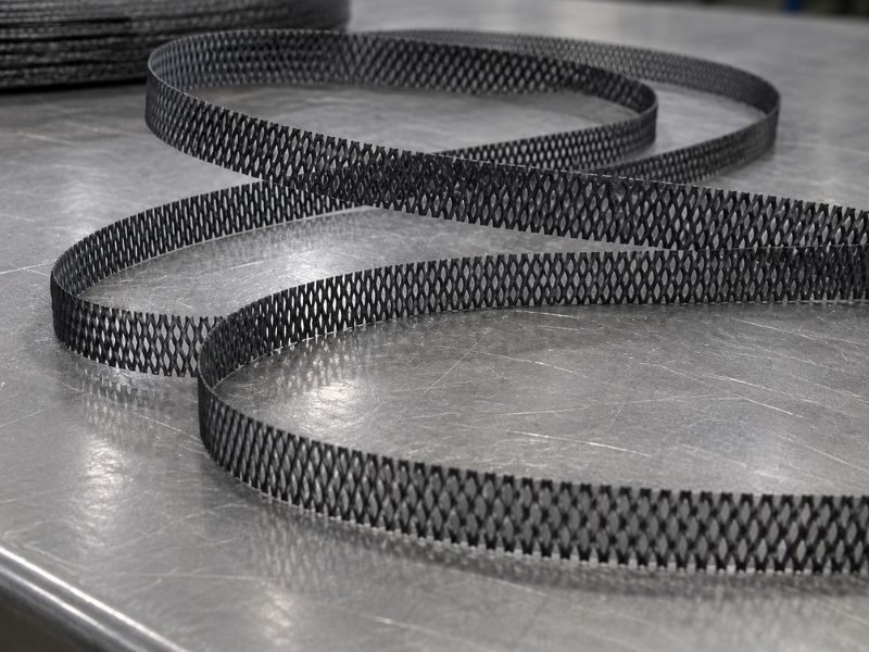MMO titanium ribbon anode for tank bottoms and reinforced concrete