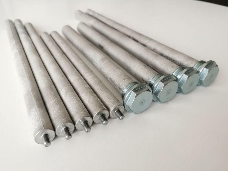 Water-heater and tank sacrificial anode rods supplied in quantity to installers