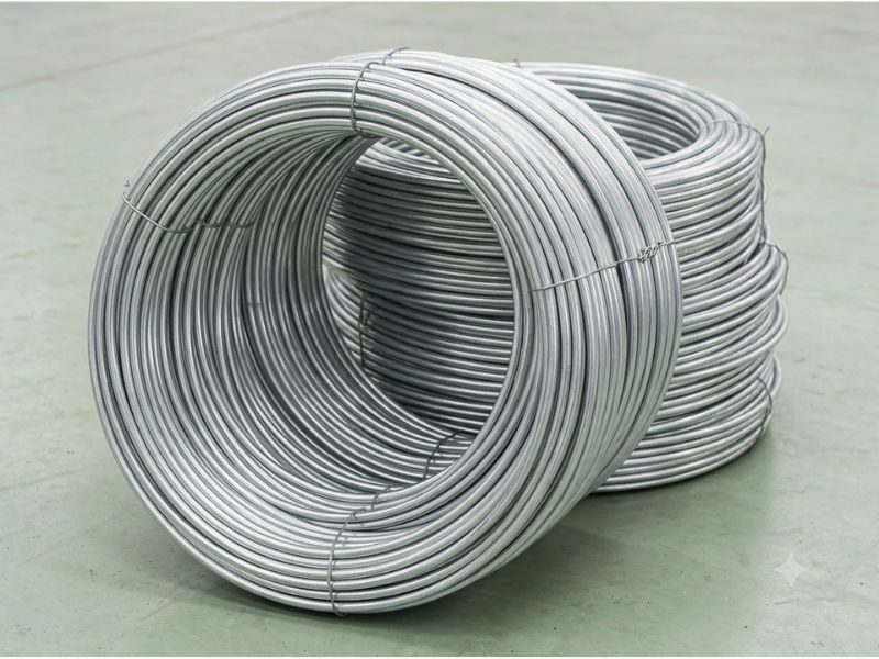 Continuous zinc ribbon anode over a steel core for tank interiors