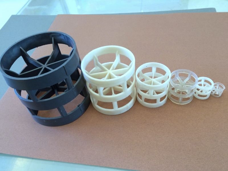 Plastic random packing — Pall ring, saddle and floating ball media in PP and PVDF