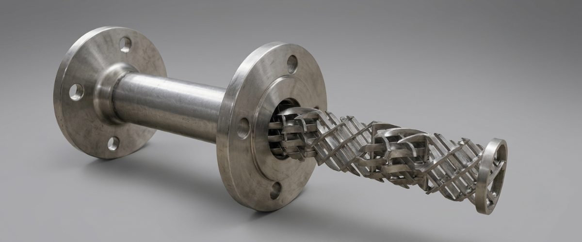 High-viscosity static mixer with an edge-sealed housing and lattice mixing element